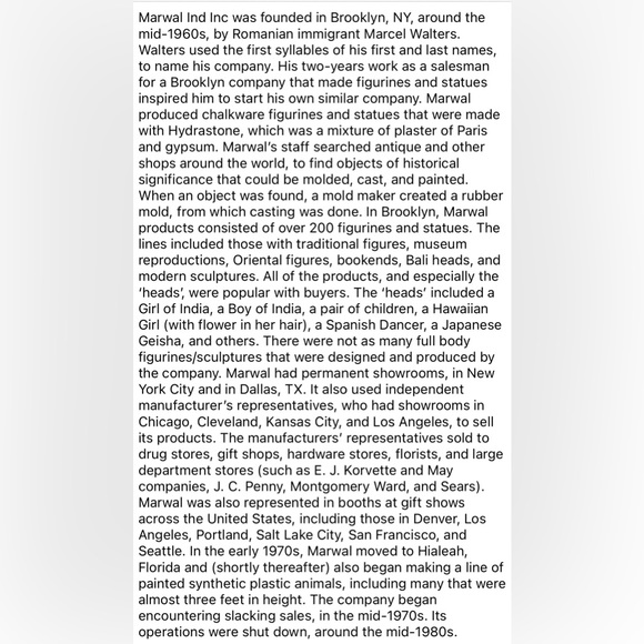 VTG Marwal Chalkware Bust Polynesian Woman - Picture 8 of 9